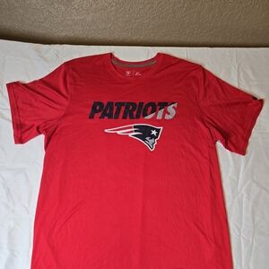 NFL Patriots Red Short Sleeve Shirt